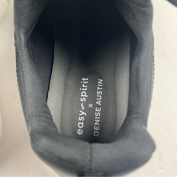 Easy Spirit by‎ Denise Austin Flower Walking Sneakers Women's US 7 M Black 7693 - Picture 6 of 10